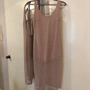 Mesh Tan Dress